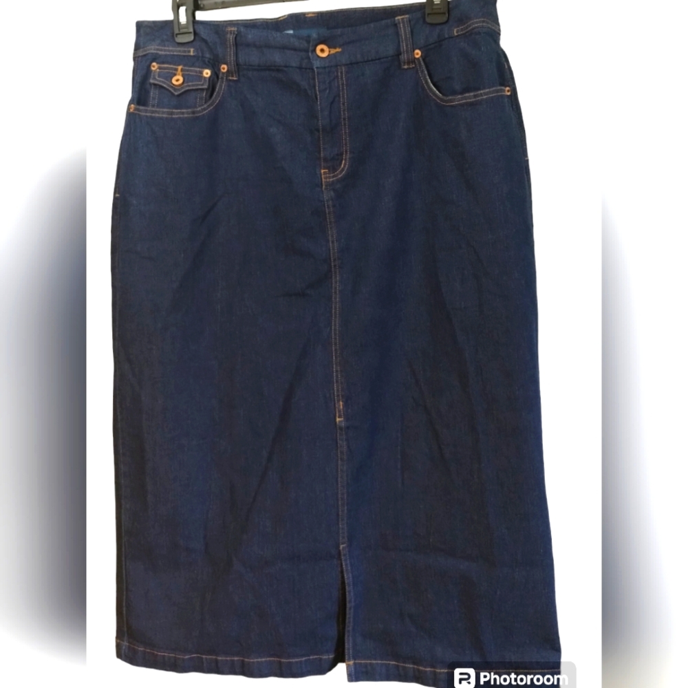 Plus Size Maxi Denim Shirt